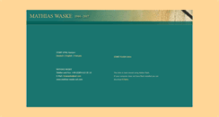 Desktop Screenshot of mathias-waske-art.de