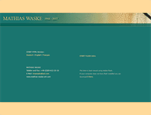 Tablet Screenshot of mathias-waske-art.de